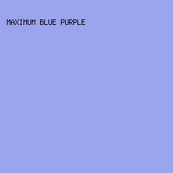 9AA5EE - Maximum Blue Purple color image preview