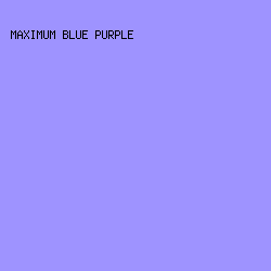 9E93FF - Maximum Blue Purple color image preview