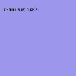 9a97ed - Maximum Blue Purple color image preview