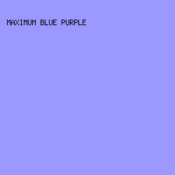 9b99ff - Maximum Blue Purple color image preview