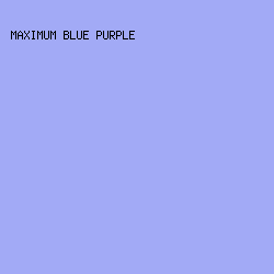 A2AAF6 - Maximum Blue Purple color image preview