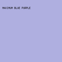 AFAFE0 - Maximum Blue Purple color image preview