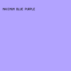 B2A3FF - Maximum Blue Purple color image preview