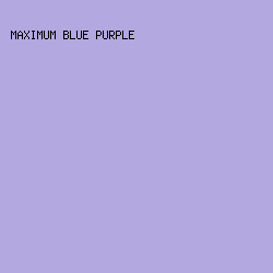 B4A8E0 - Maximum Blue Purple color image preview