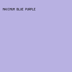 B8B1E2 - Maximum Blue Purple color image preview