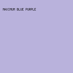 B9B2DC - Maximum Blue Purple color image preview
