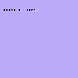 BAAAF7 - Maximum Blue Purple color image preview