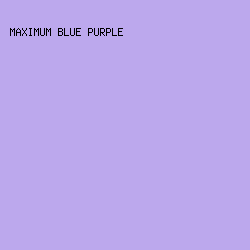 BCA8ED - Maximum Blue Purple color image preview