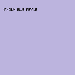 BCB4DE - Maximum Blue Purple color image preview