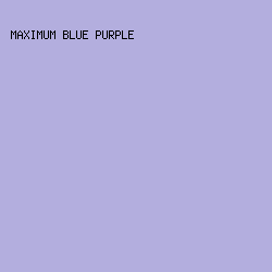 b3aede - Maximum Blue Purple color image preview