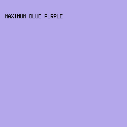 b4a7eb - Maximum Blue Purple color image preview