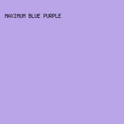 b9a5e8 - Maximum Blue Purple color image preview
