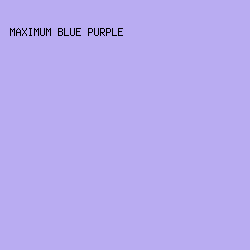 b9acf2 - Maximum Blue Purple color image preview