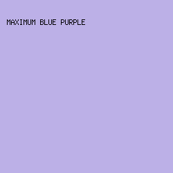bcb0e7 - Maximum Blue Purple color image preview
