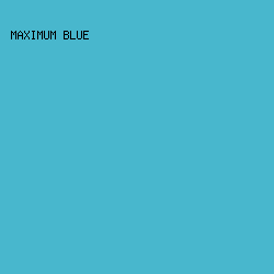 48B7CD - Maximum Blue color image preview