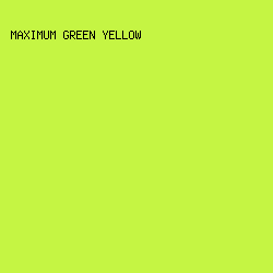 C5F543 - Maximum Green Yellow color image preview