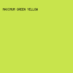 C8E44C - Maximum Green Yellow color image preview
