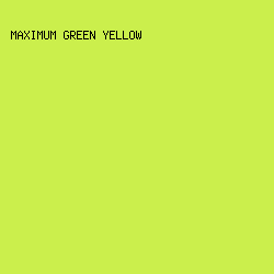 CBEF4C - Maximum Green Yellow color image preview
