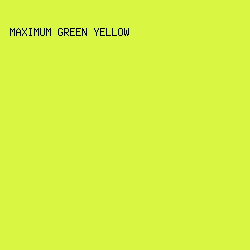 D9F742 - Maximum Green Yellow color image preview