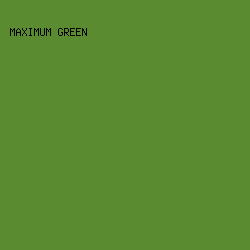 5B8B30 - Maximum Green color image preview