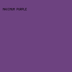 6D4280 - Maximum Purple color image preview