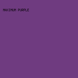 6F3B80 - Maximum Purple color image preview