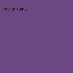 6d477f - Maximum Purple color image preview