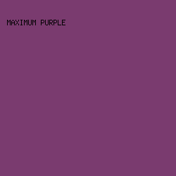 7A3B6F - Maximum Purple color image preview