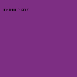 7D2E83 - Maximum Purple color image preview