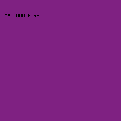 7F2182 - Maximum Purple color image preview