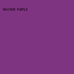 7F3481 - Maximum Purple color image preview