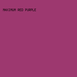 9D386F - Maximum Red Purple color image preview