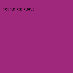 9F287C - Maximum Red Purple color image preview