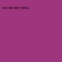 9F357C - Maximum Red Purple color image preview