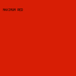 D81E05 - Maximum Red color image preview