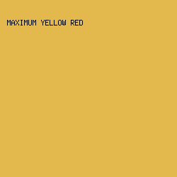 E3B94E - Maximum Yellow Red color image preview