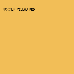 F2BE57 - Maximum Yellow Red color image preview