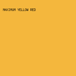 F4B73D - Maximum Yellow Red color image preview