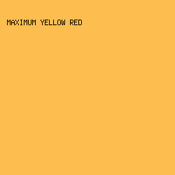 FDBE4F - Maximum Yellow Red color image preview