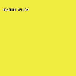F2EC40 - Maximum Yellow color image preview
