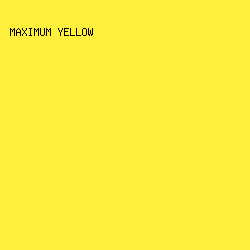 FCF03C - Maximum Yellow color image preview