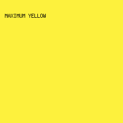 FDF13D - Maximum Yellow color image preview