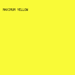 f9fa37 - Maximum Yellow color image preview