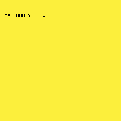 fcef3c - Maximum Yellow color image preview