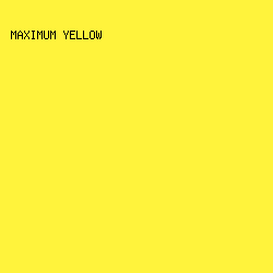 fff33c - Maximum Yellow color image preview