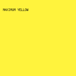 fff33d - Maximum Yellow color image preview