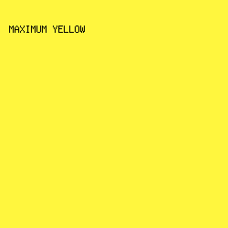 fff63e - Maximum Yellow color image preview