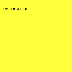 ffff3c - Maximum Yellow color image preview