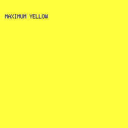 ffff3e - Maximum Yellow color image preview