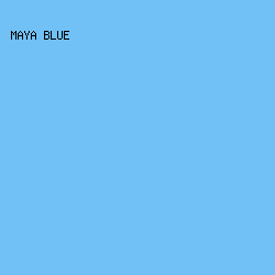 71C1F6 - Maya Blue color image preview